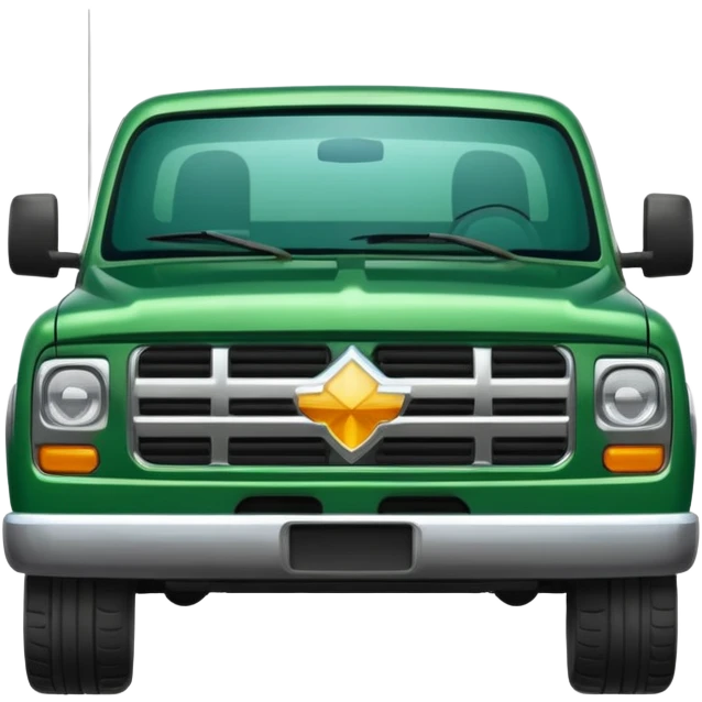 green pickup truck emoji