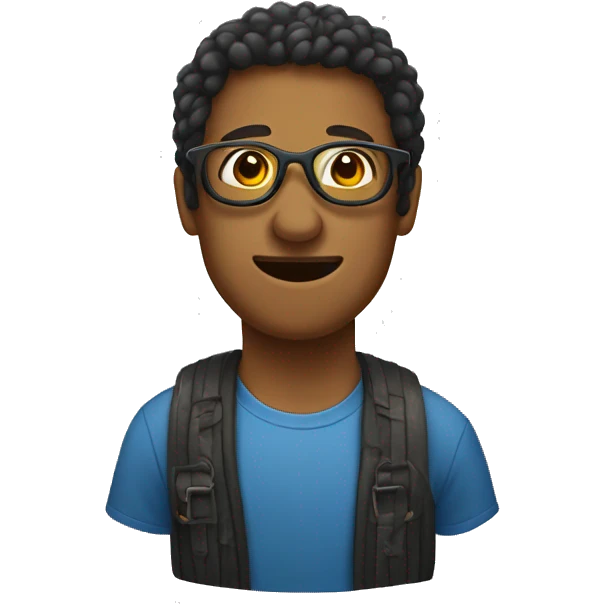 Árabe con gafas brasileñas emoji