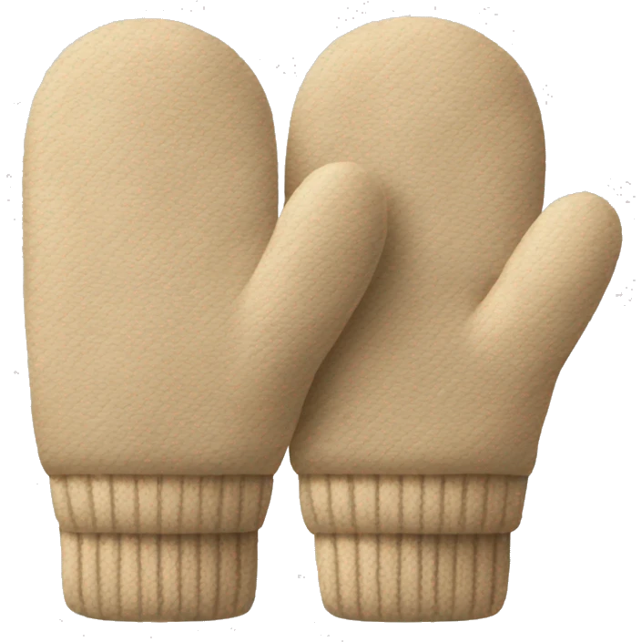 Beige mittens emoji