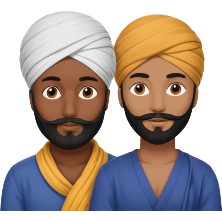 Sikh man with a Venetian man friend emoji