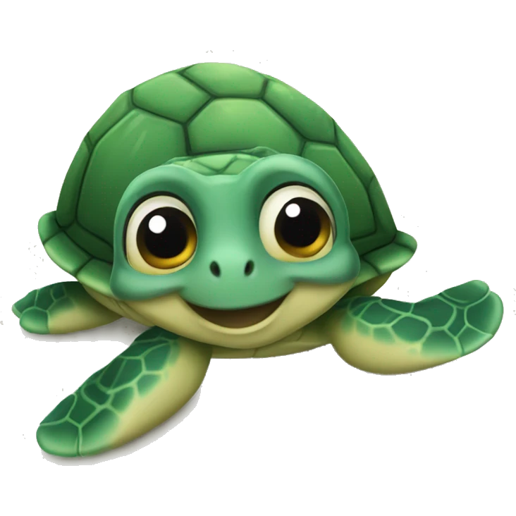 Sea little turtle emoji