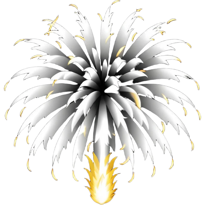 black and white firework emoji emoji