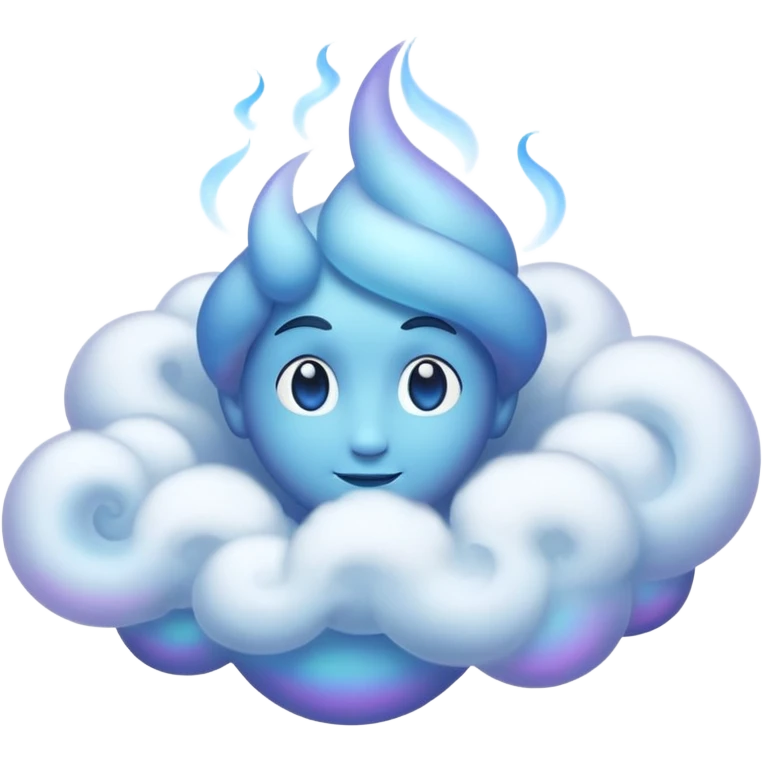 genie with smoke. emoji