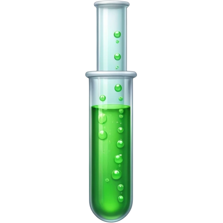 test tube with green liquid emoji