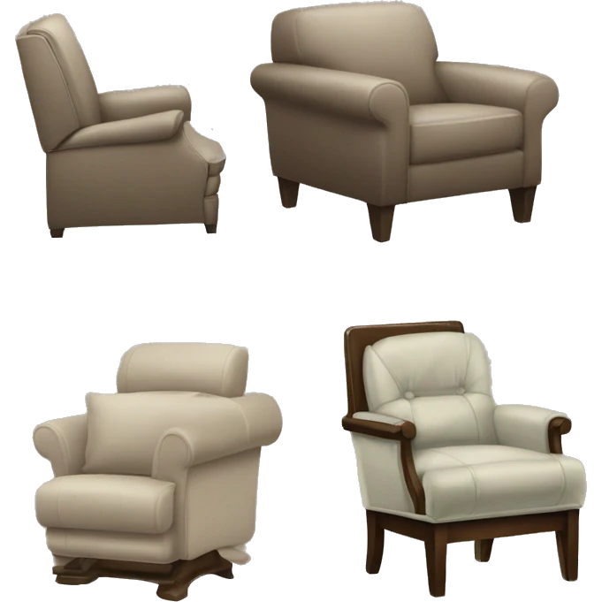 arm chairs, recliners, sleeper chairs, upholstered chairs emoji