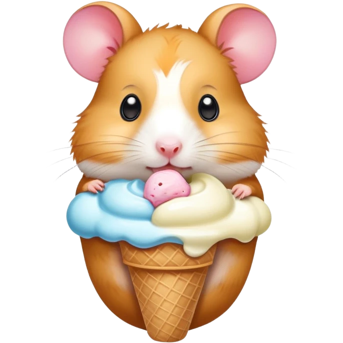 hamster icecream emoji