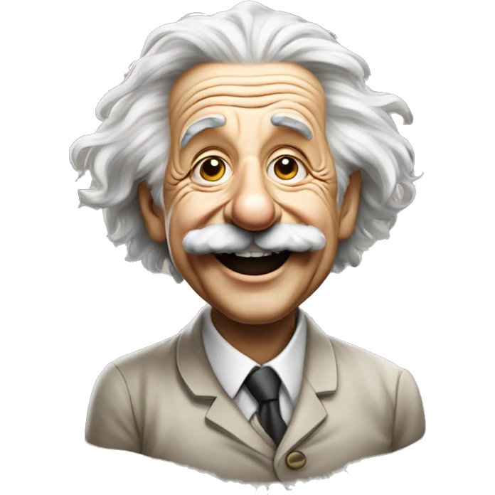 albert einstein vawes hand smiling emoji