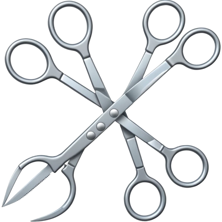 two scissors connecting emoji
