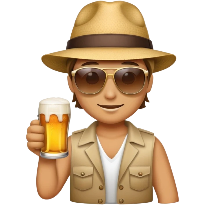 earning money and holding a beer emoji