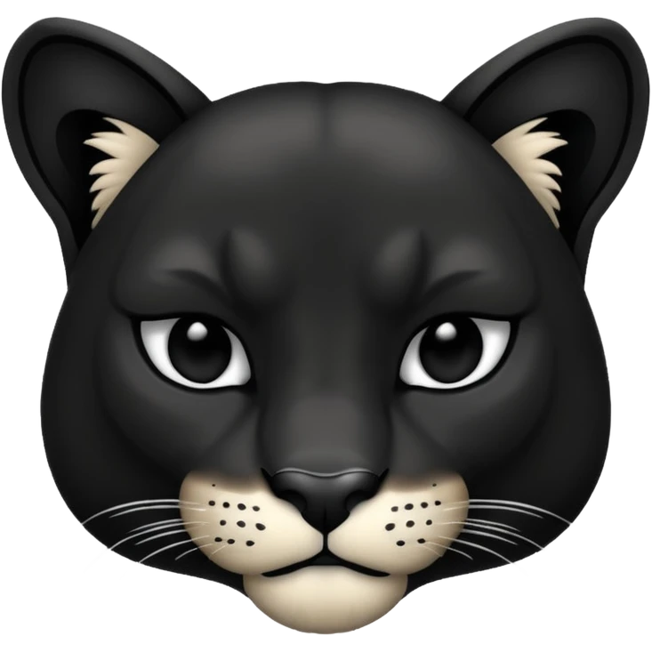 Black puma emoji