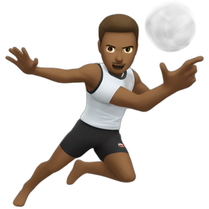 Attaque volley emoji