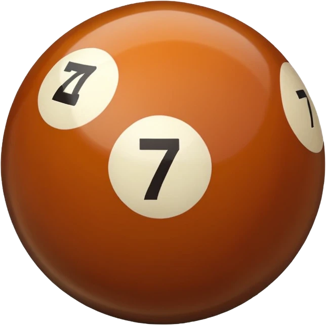 billiard ball 7 number emoji