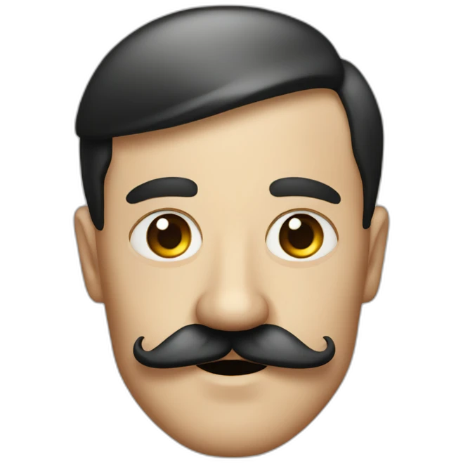 Hitler avec une moustache carré emoji