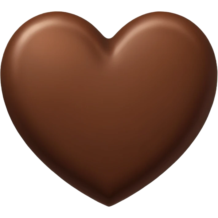 Brown heart emoji
