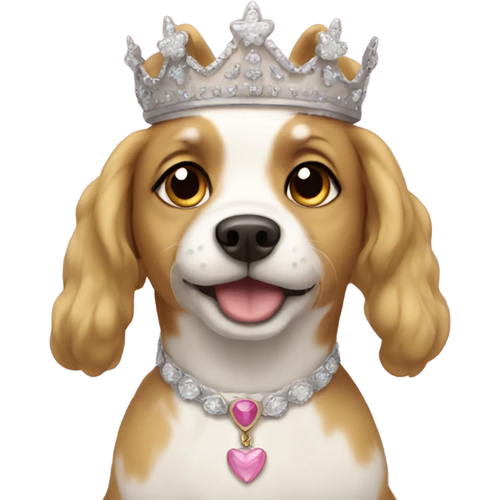 Princess dog emoji