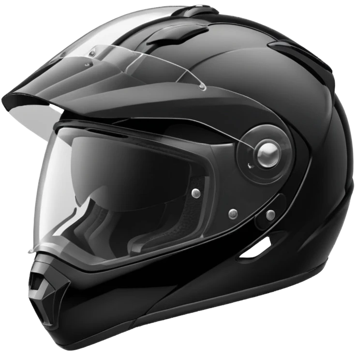 Sport bike Motorcycle helmet black  emoji