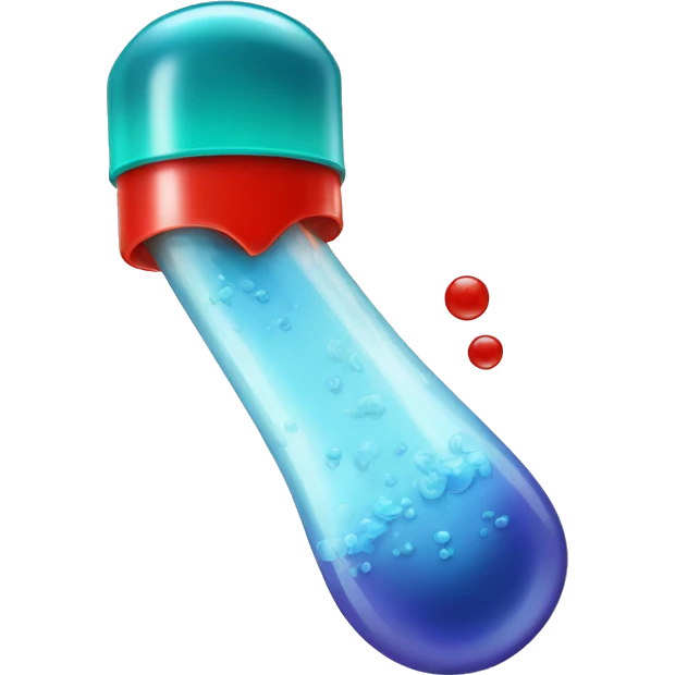 Prp tube with plasma and red blood cell separated  emoji