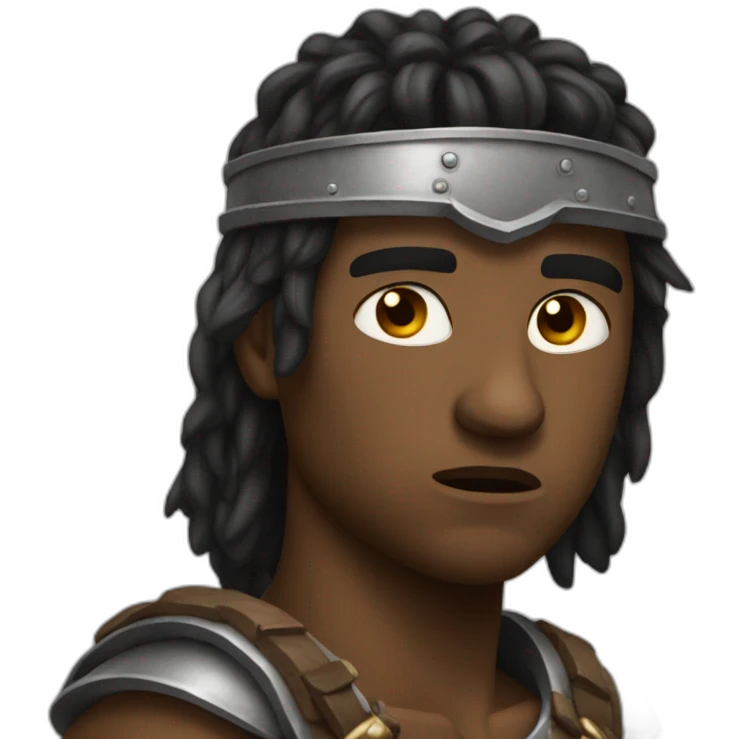 Guerrier triste emoji