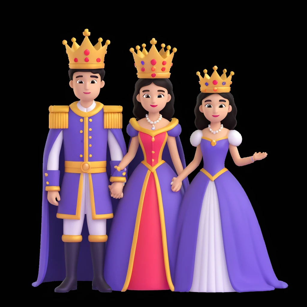 young king and queen posing emoji