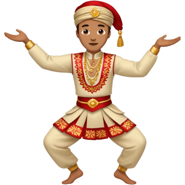 dancing man traditioanal emoji