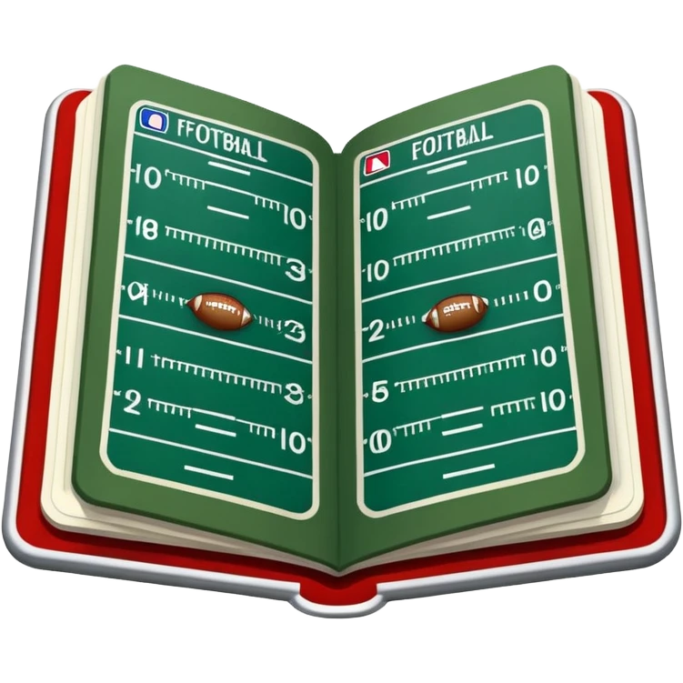amercian football playbook  emoji