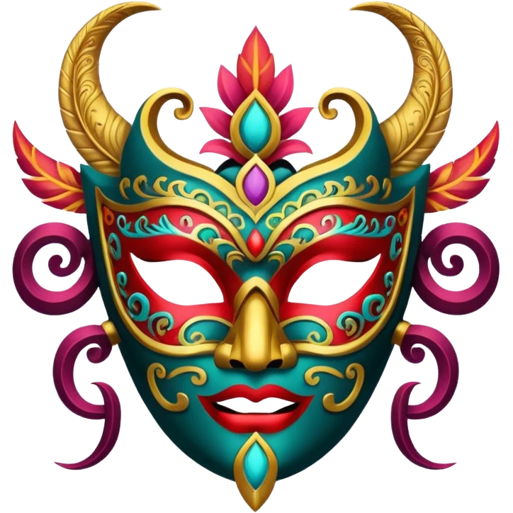 Festival themed Mask emoji