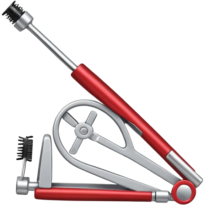 eyelash curler, open, minimal details emoji