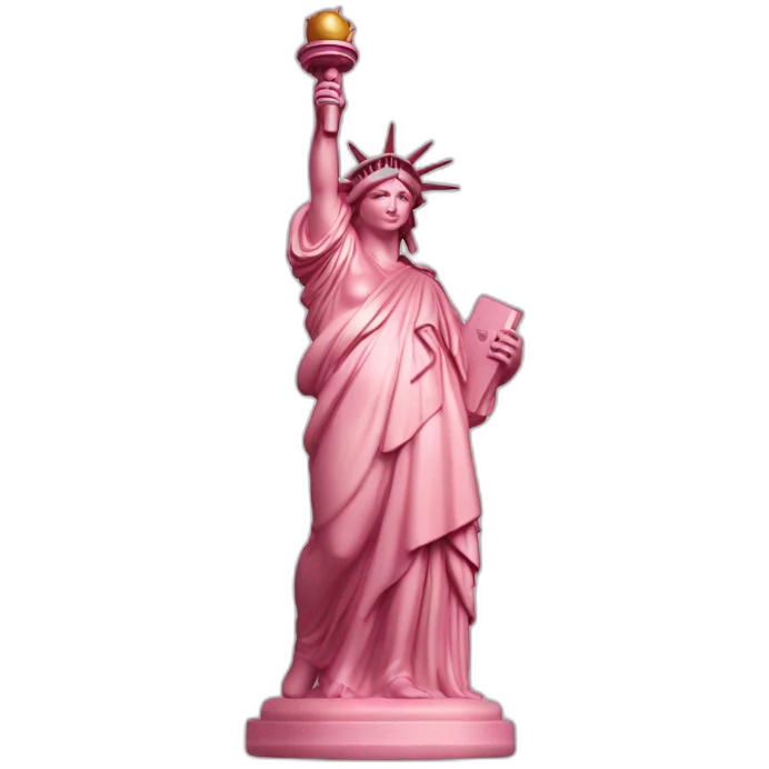 Statue liberté rose emoji