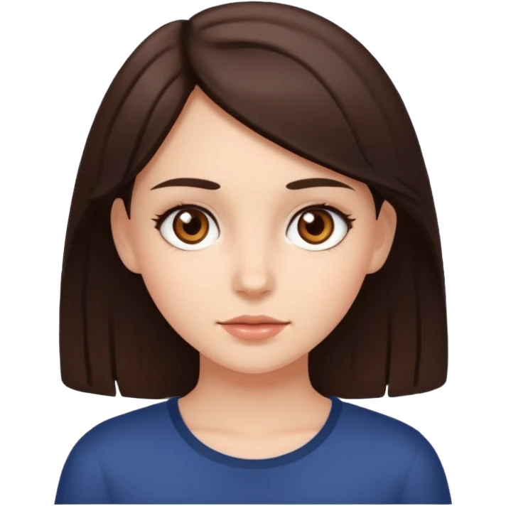 Brunette girl emoji
