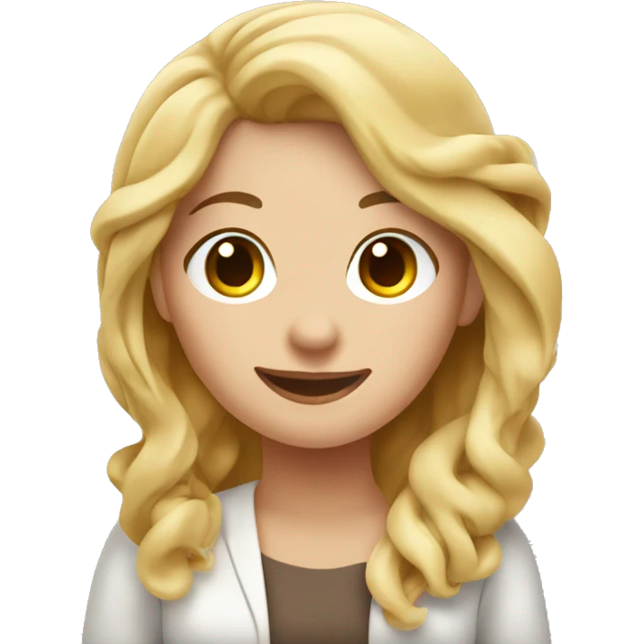 blonde girl making cinnamon rolls  emoji