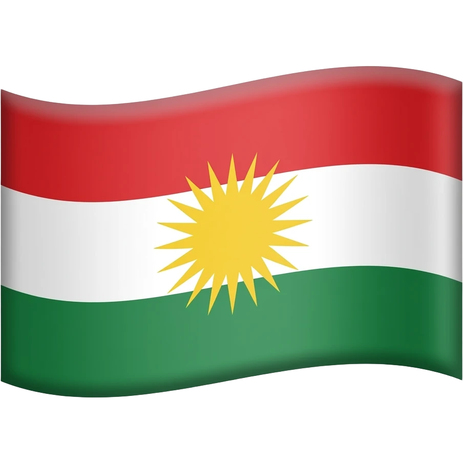 Kurdistan bayrağı emoji
