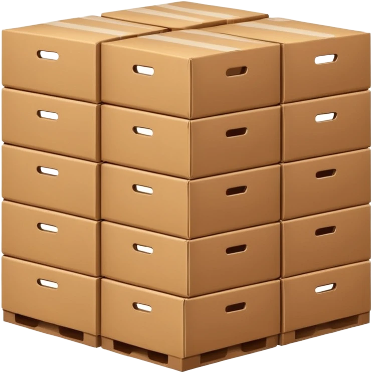 stack of many beer boxes emoji