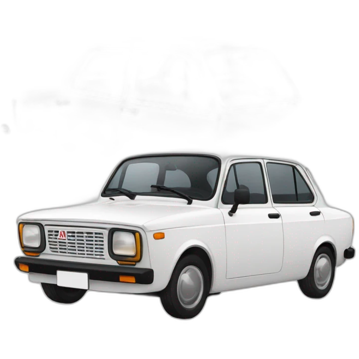 White lada fiat emoji