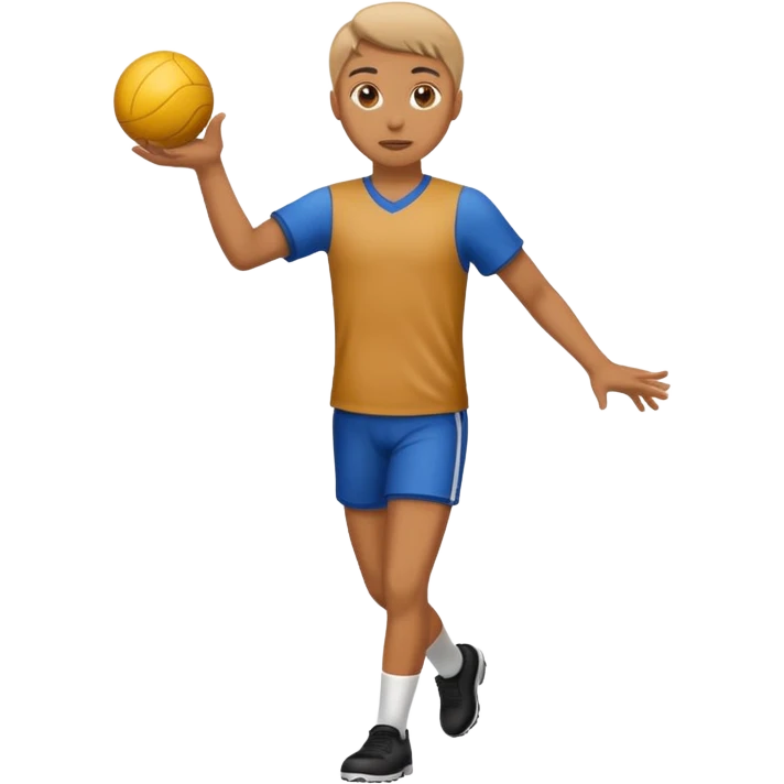 Persona lansando balon emoji