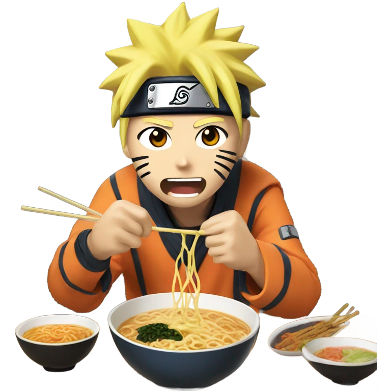 Naruto eating ramen  emoji