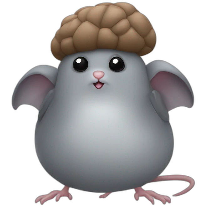 Rat mixed with a bed bug and a pigeon emoji