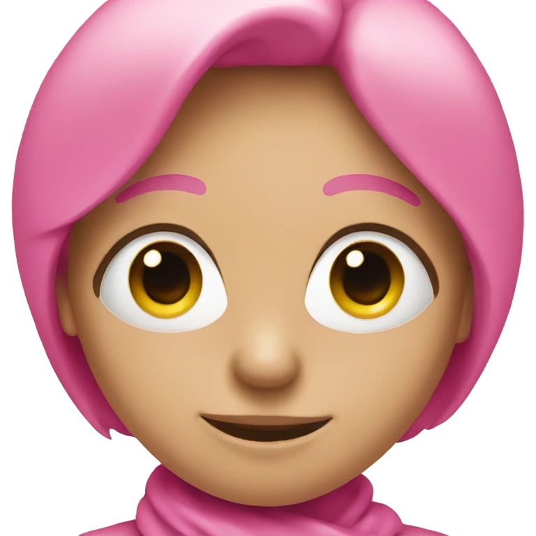 Pink smiley emoji