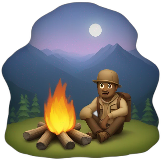 campfire man emoji