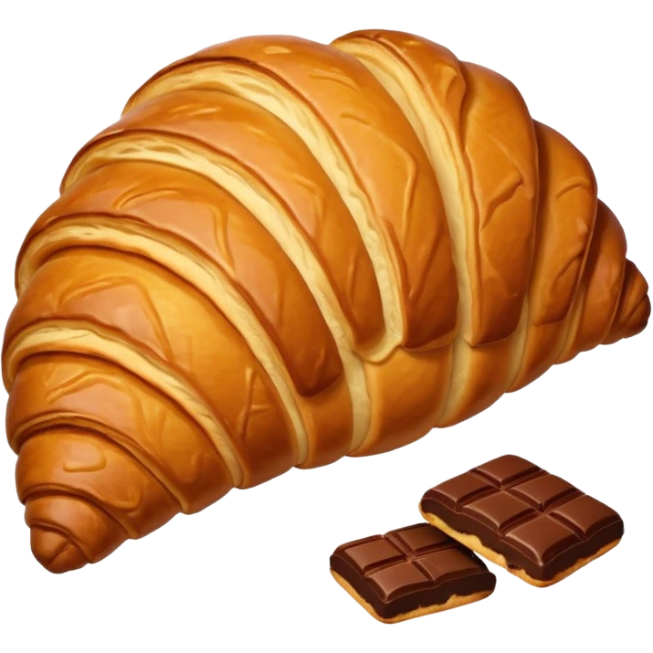 croissant chocolate emoji