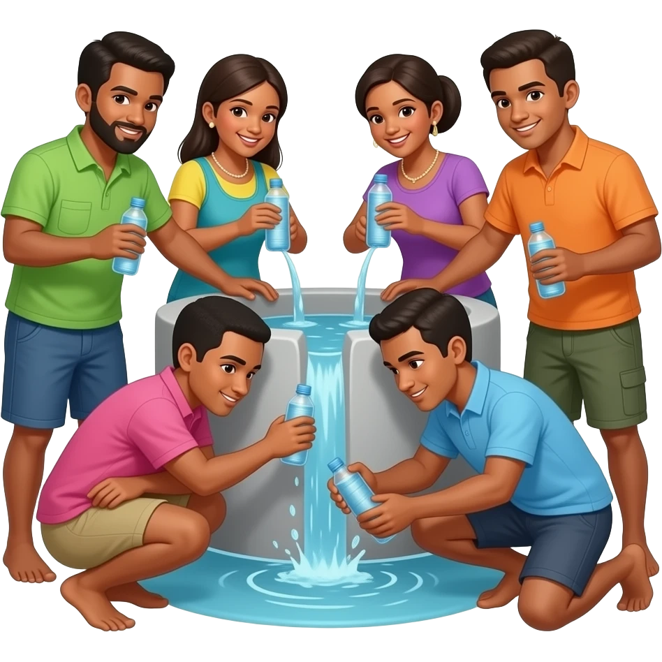 Люди не могут пить воду с колодца TUVALU emoji
