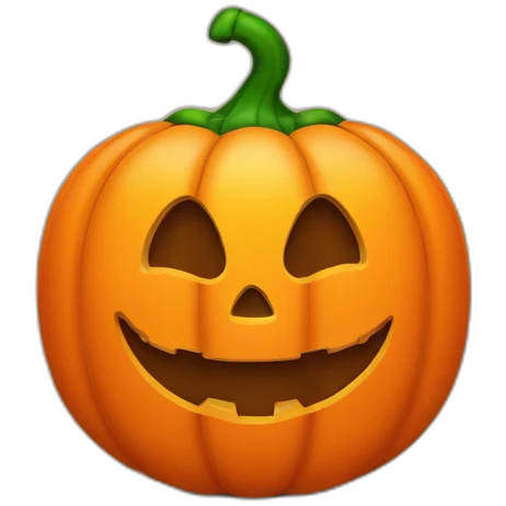 Orange Trick or treat bag with happy jack-o’-lantern face emoji