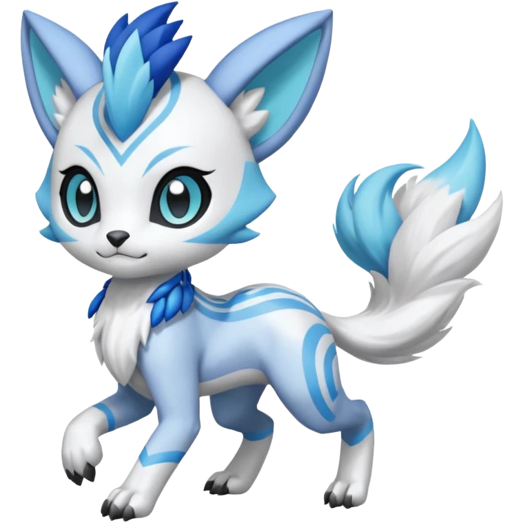 Meloetta-Garurumon-Pokémon-Digimon-Fakémon-fusion-hybrid-creature emoji