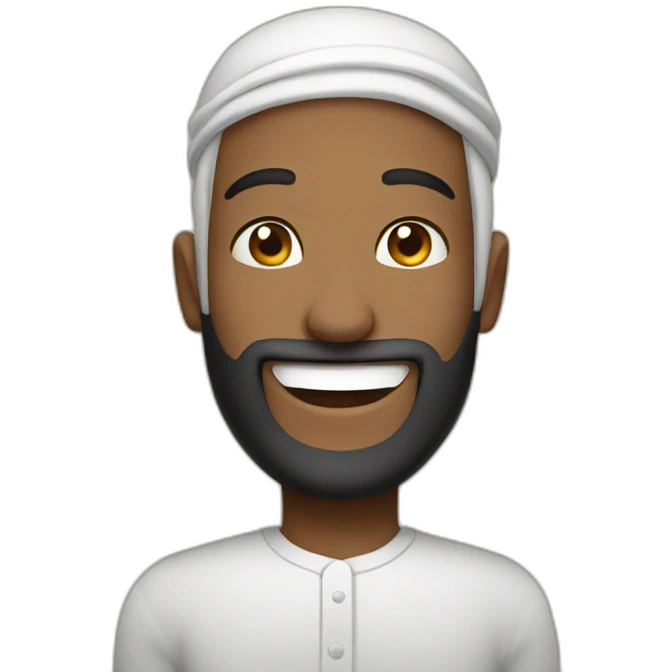 a happy muslim emoji