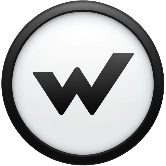 A circle with a Black and white tick in it emoji