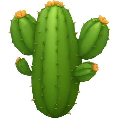 single flat Nopal without pot emoji