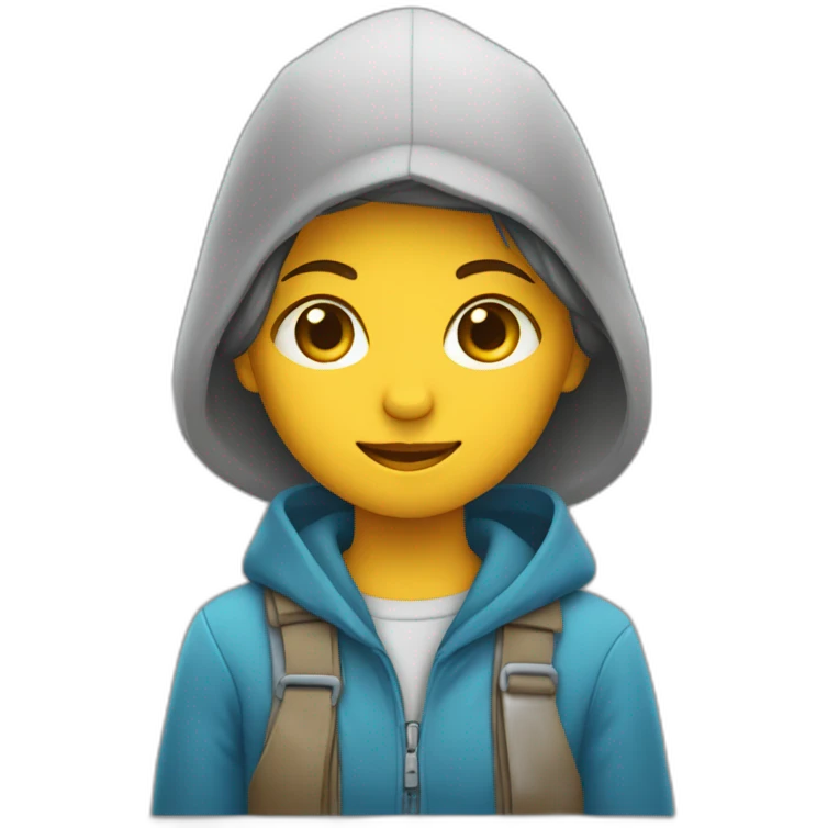 Une fille sur un garçon emoji