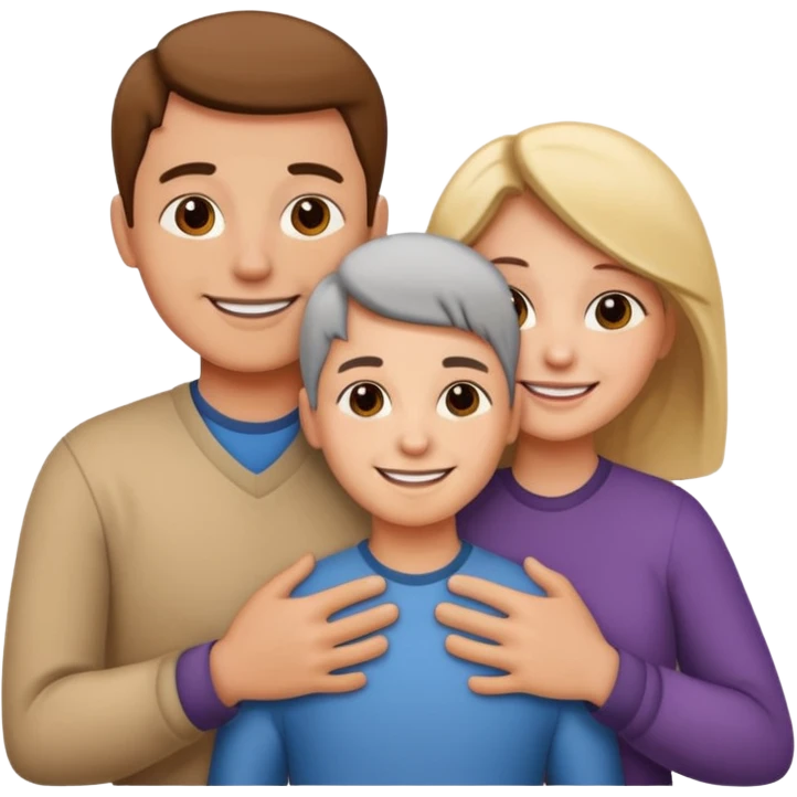 abrazar a mi papa mama emoji