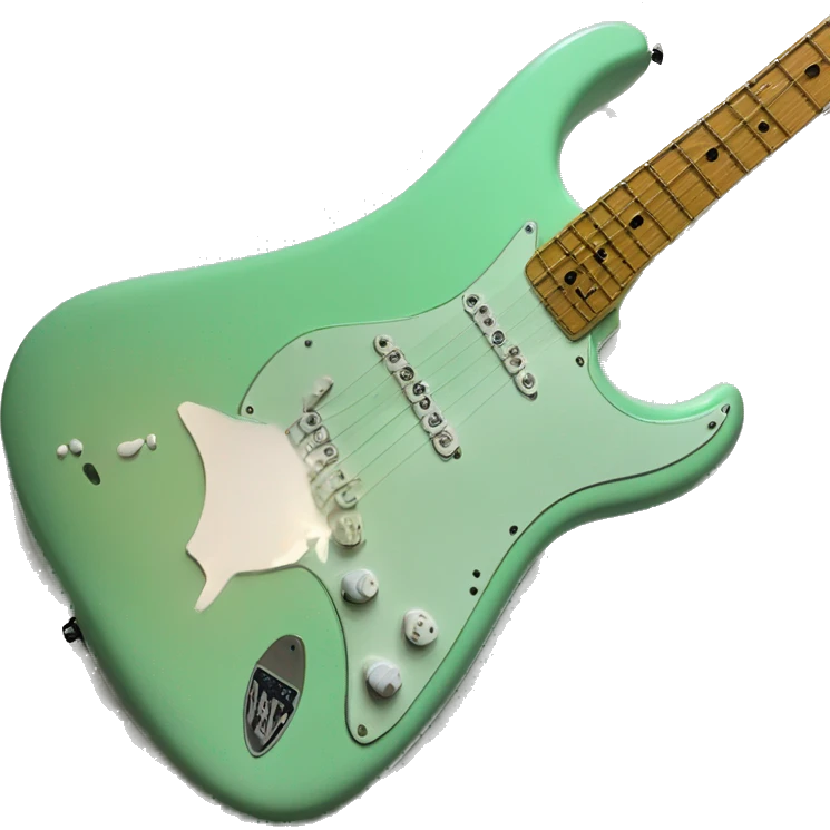 A single pickup surf green Tom delonge Stratocaster emoji