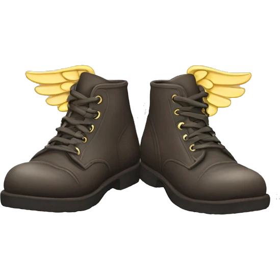 Hermies winged shoes  emoji