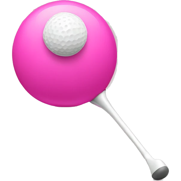 Tee time pink emoji